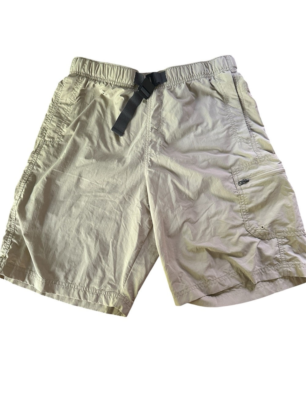 Vintage Columbia Omni Shade Hiking Shorts Cargo Elastic Waist Sz S EUC